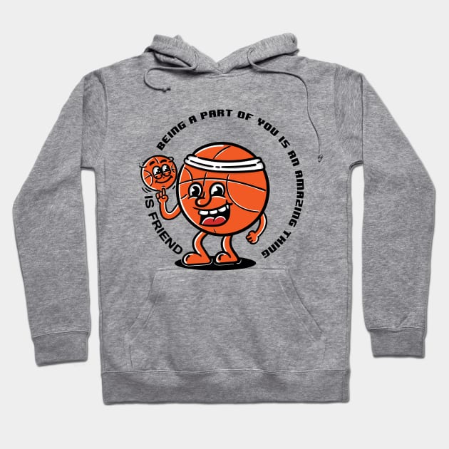 cartoon basketball Hoodie by d_arvin